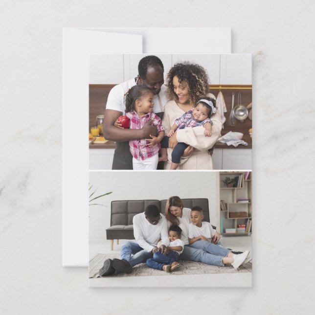 Carte Concevez votre propre collage de 2 photos (Devant)