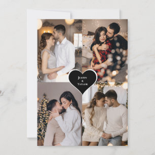 Carte Concevez votre propre collage de 4 photos