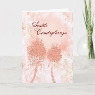 Carte Condoléances Florales Pêche Condoléance Italien