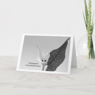 Carte Condoléances les plus sincères