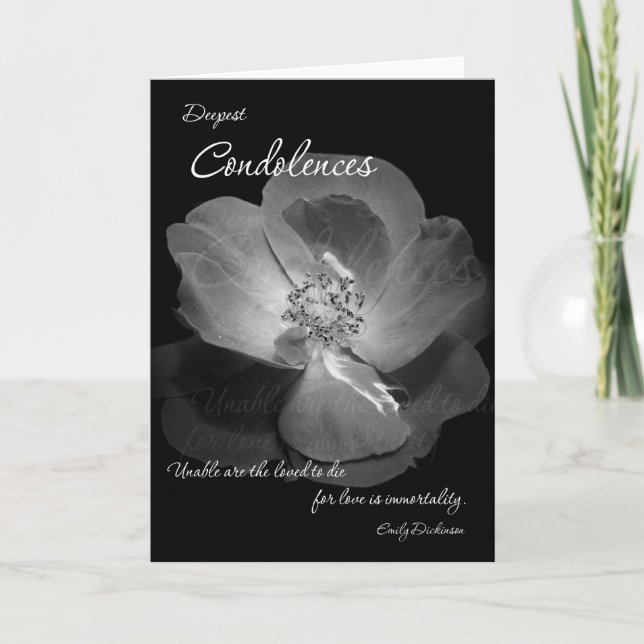 Carte Condolences (Devant)