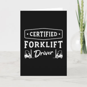 Carte Conducteur de chariot élévateur certifié Camion