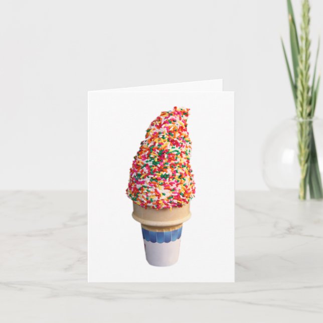 Carte Cone Crème de glace (Devant)