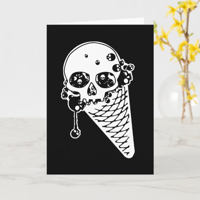 Carte Cône glacé mal (Fleur jaune)