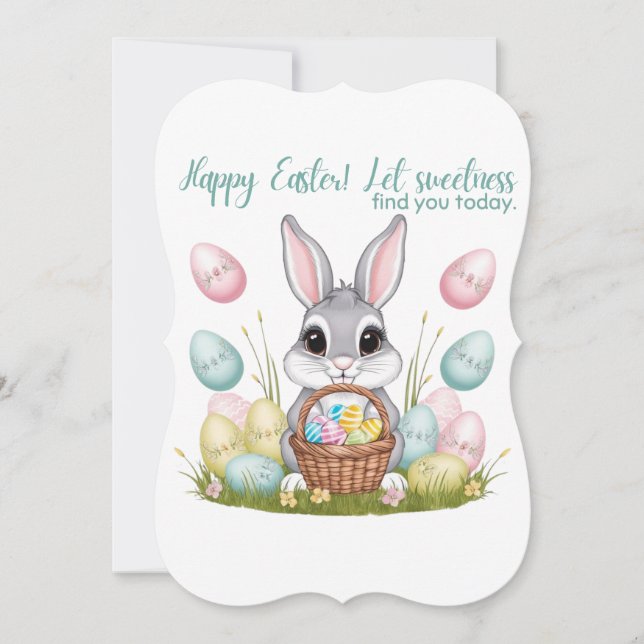 Carte Conejito de Pascua: Dulzura que salta al corazón (Devant)
