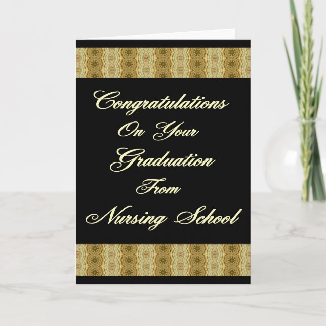 Carte Confélicitations On Your Graduation From Nursing S (Devant)