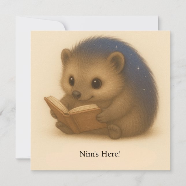 Carte Confort Personnalisable Nim Reads (Devant)