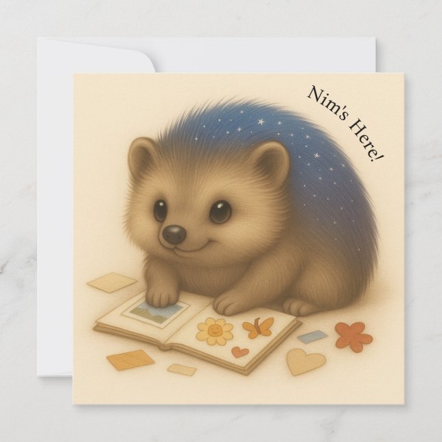 Carte Confort Personnalisable Nim Scrapbooks (Devant)