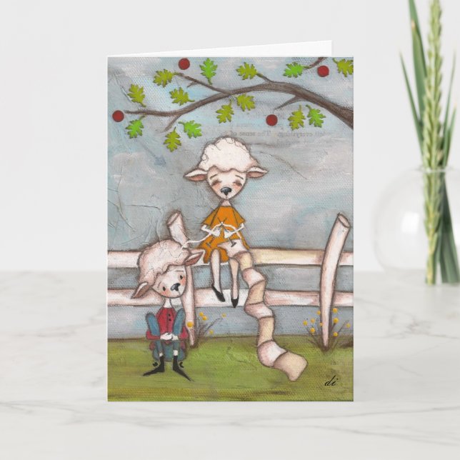 Carte Confortable et confortable - Anniversaire CArd (Devant)