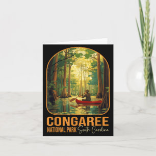 Carte Congaree National Park Caroline du Sud Randonnée
