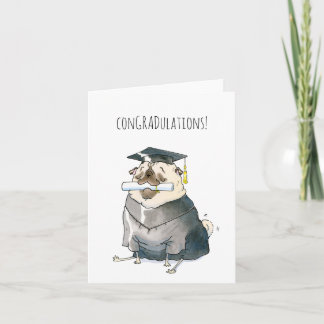 Carte ConGRADulations pug
