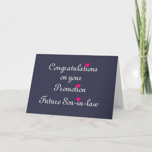Carte Congratulation on your promotion Future Son-in-law