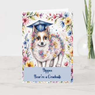 Carte Congratulations 8th Grade Graduate with Dog