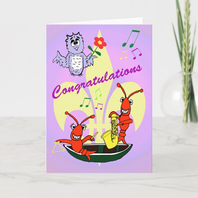 Carte Congratulations de Cajun Themed (Devant)
