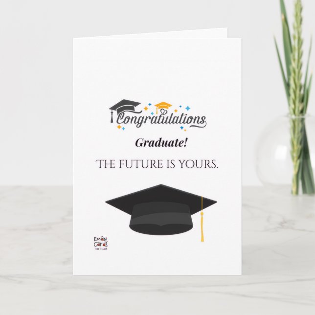 Carte Congratulations on Graduation (Devant)