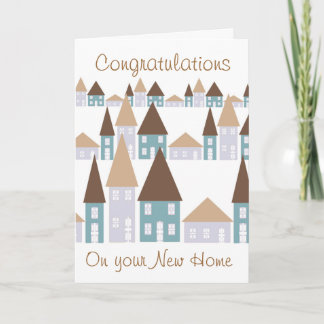 Carte Congratulations on your new home