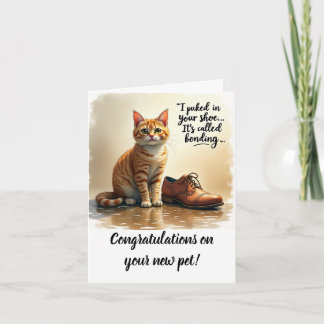 Carte Congratulations on your new pet card
