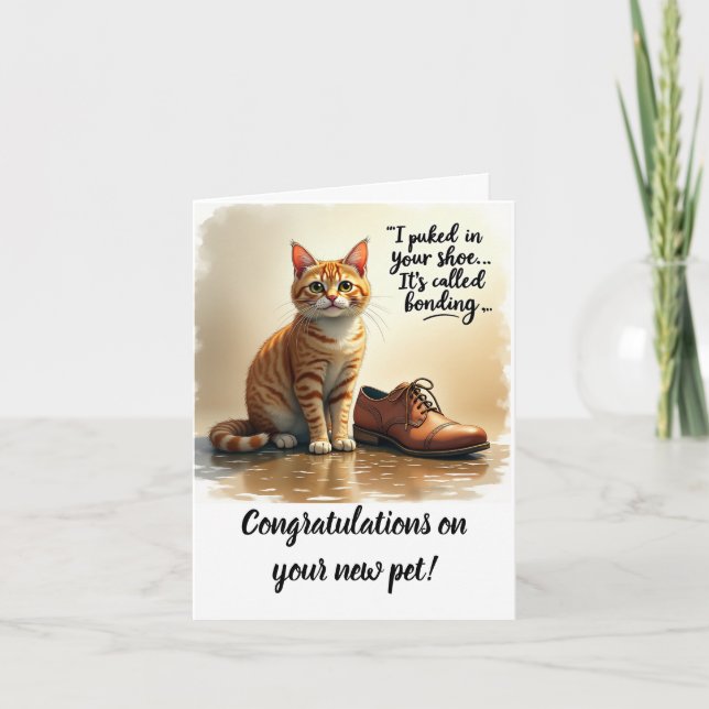 Carte Congratulations on your new pet card (Devant)