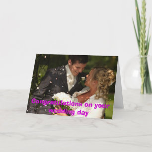 Carte Congratulations on your weddin...