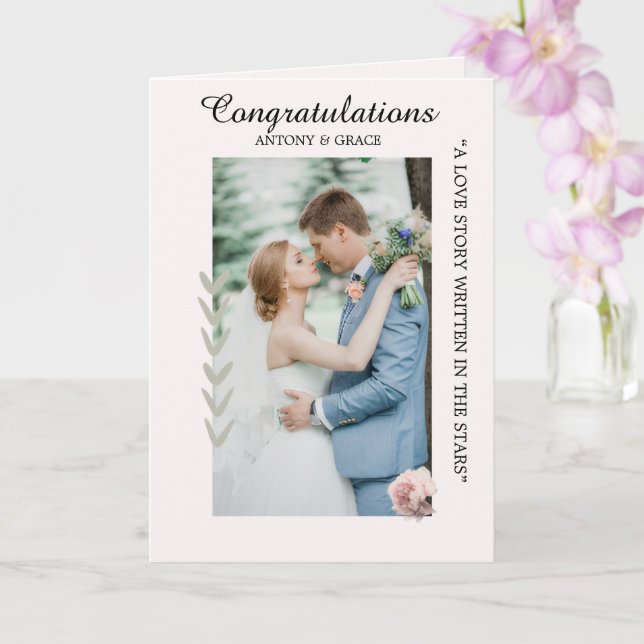 Carte Congratulations on Your Wedding – cards (Orchidée)