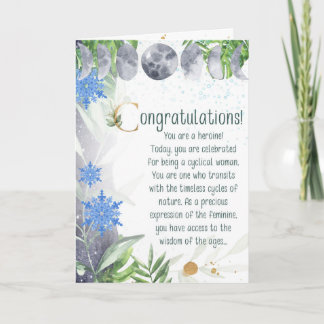 Carte Congratulations ! You have a period