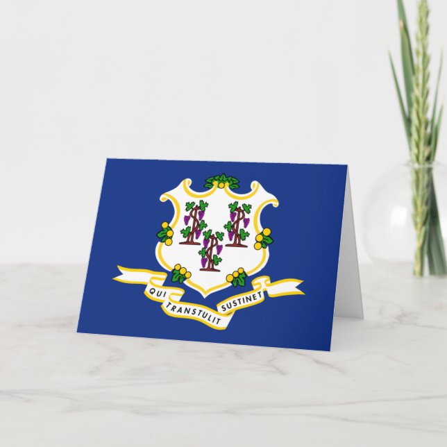 Carte Connecticuter Flag, Flag of Connecticut (Devant)