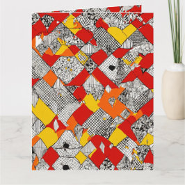 Carte Connexion colorée : Pliage de conception multicolo