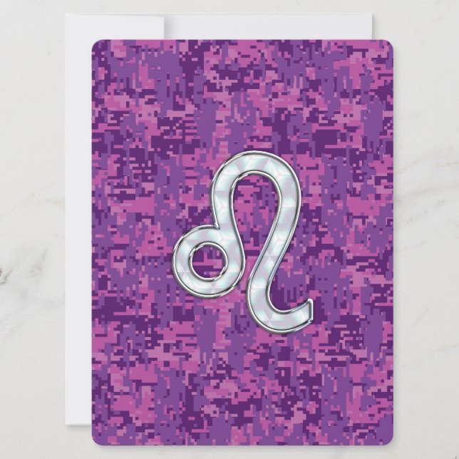 Carte Connexion Leo Zodiac sur Camouflage numérique Fuch (Devant)
