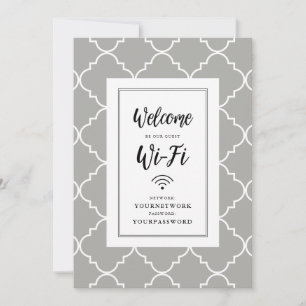 Carte Connexion Wi-Fi Quatrefoil