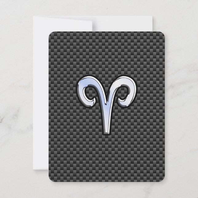 Carte Connexion Zodiac Aries au charbon de bois Impressi (Devant)