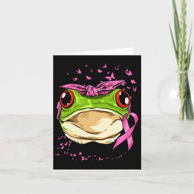 Carte Conscience du cancer du sein de la grenouille Canc (Devant)