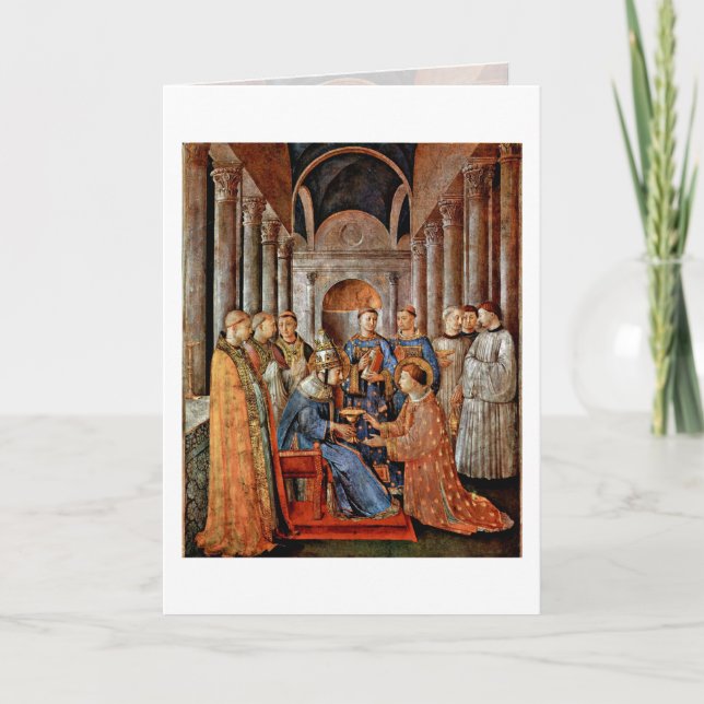 Carte Consecration Of St. Lawrence By Fra Angelico (Devant)