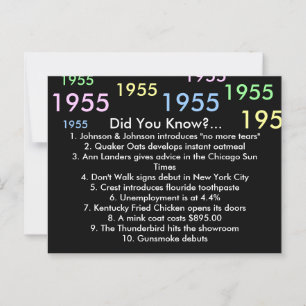 Carte Conseil 1955 le saviez-vous ?