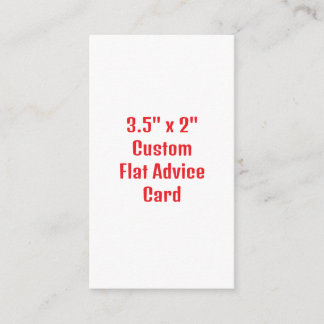 Carte Conseil Ajoutez Votre Propre Design Plat