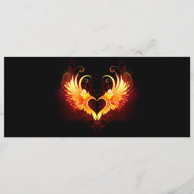 Carte Conseil Angel Fire Heart with Wings (Devant)