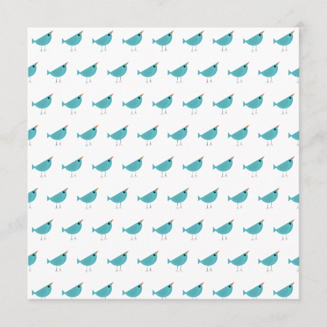 Carte Conseil Art de la nature d'oiseau fantaisiste adorable (Devant)