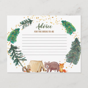 Carte conseil Bearly wait Woodland baby shower 