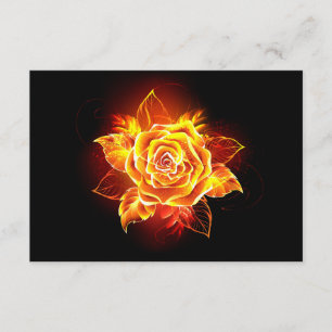 Carte Conseil Blooming Fire Rose