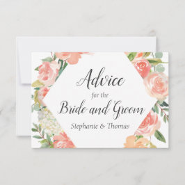 Carte Conseil Broche Floral Medley Conseils pour mariée et marié