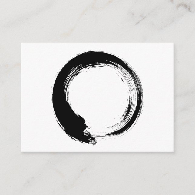 Carte Conseil Cercle Zen Enso (Devant)