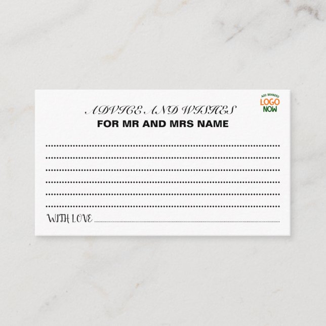 CARTE CONSEIL CLIENT SIMPLE CONTEMPORAIN PROPRE BLANC MODE (Devant)