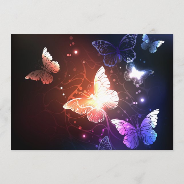 Carte Conseil Clowing Night Butterflies (Devant)