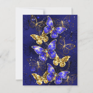 Carte Conseil Composition avec papillons Sapphire
