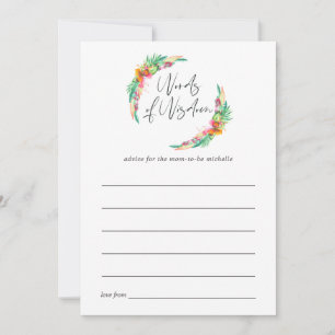 Carte Conseil Conseils de maman pour une baby shower de plage en
