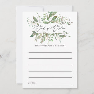 Carte Conseil Conseils de maman pour une baby shower géométrique
