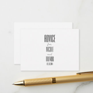 Carte Conseil Créez votre propre personnalisation