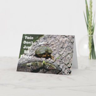 CARTE CONSEIL D'ANNIVERSAIRE DU TWIN D'UN TORTLE DE PARL