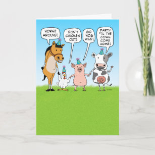 Cartes Drole Cheval D Anniversaire Zazzle Ch