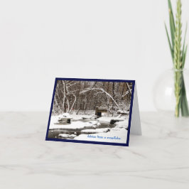 Carte Conseil d'un flocon de neige