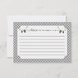 Carte Conseil En vichy classique Baby shower d'Halloween Little 